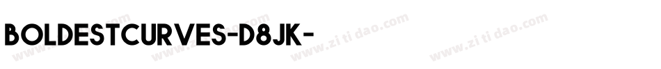 Boldestcurves-d8jK字体转换
