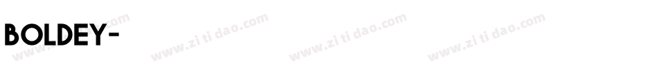 Boldey字体转换