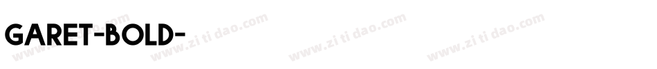 Garet-bold字体转换