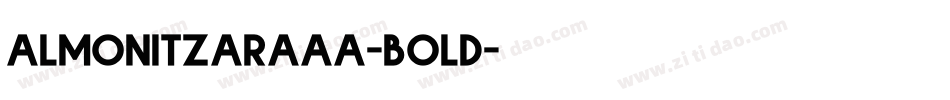 almonitzaraaa-bold字体转换