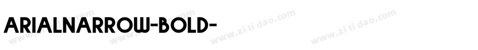 arialnarrow-bold字体转换