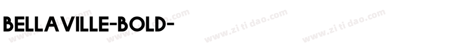 bellaville-bold字体转换