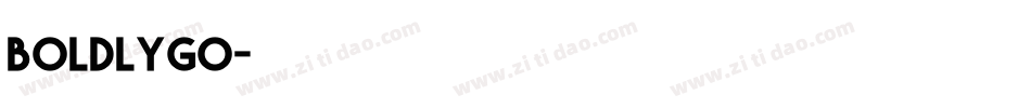 boldlygo字体转换