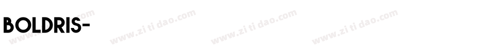 boldris字体转换