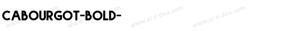 cabourgot-bold字体转换