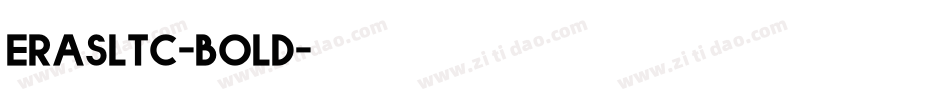 eraslTC-bold字体转换