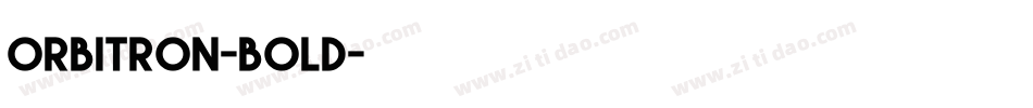 orbitron-bold字体转换