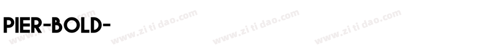 pier-bold字体转换