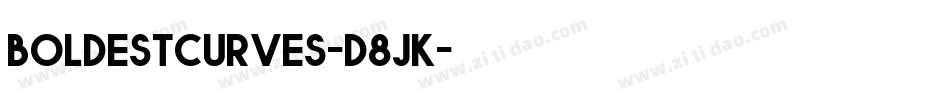 Boldestcurves-d8jK字体转换