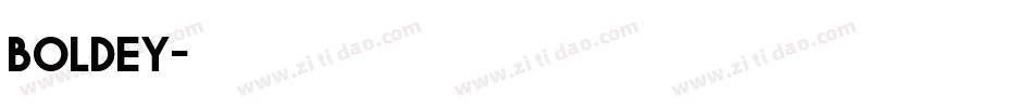 Boldey字体转换