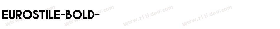 Eurostile-bold字体转换