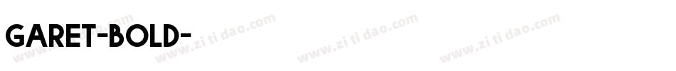 Garet-bold字体转换