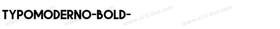 Typomoderno-bold字体转换