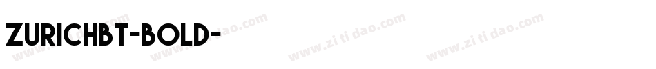 ZurichBT-bold字体转换