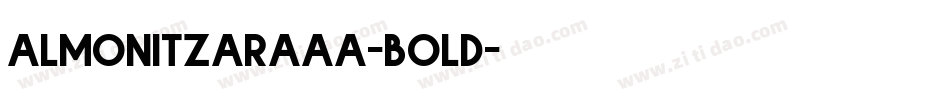 almonitzaraaa-bold字体转换