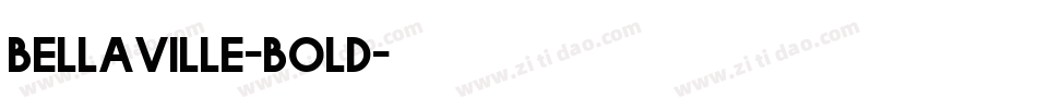 bellaville-bold字体转换