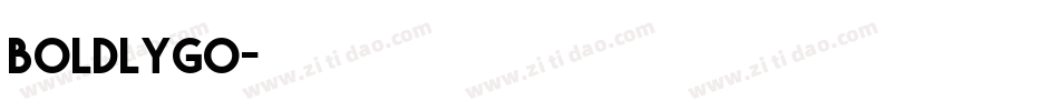 boldlygo字体转换