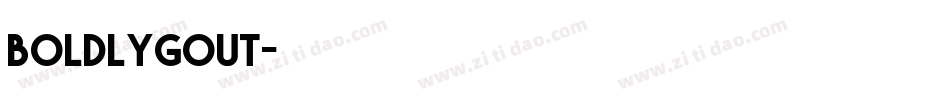 boldlygout字体转换