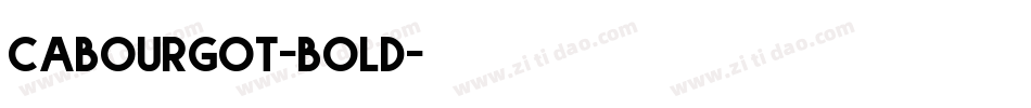 cabourgot-bold字体转换