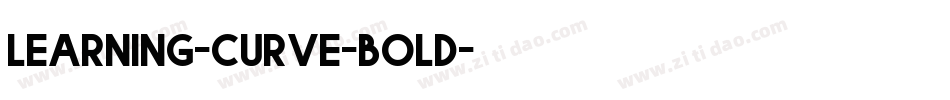 learning-curve-bold字体转换