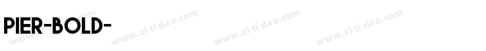 pier-bold字体转换