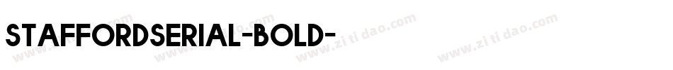 staffordserial-bold字体转换