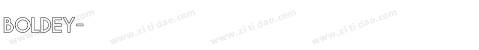 Boldey字体转换