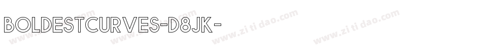 Boldestcurves-d8jK字体转换