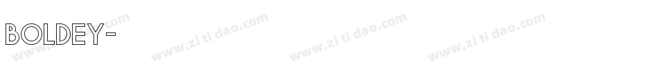 Boldey字体转换
