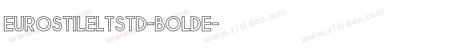 EurostileLTStd-BoldE字体转换