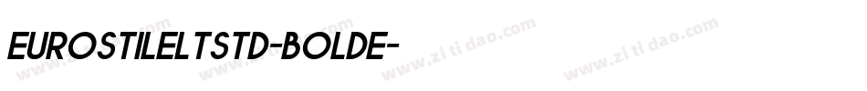 EurostileLTStd-BoldE字体转换