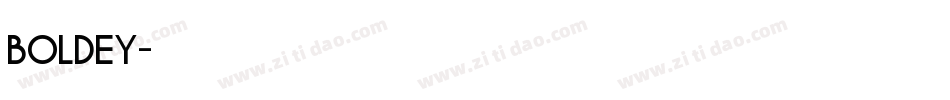 Boldey字体转换