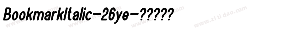 BookmarkItalic-26ye字体转换