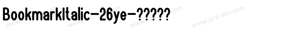 BookmarkItalic-26ye字体转换