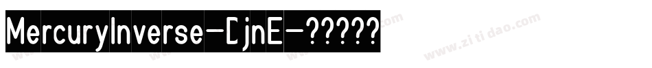 MercuryInverse-DjnE字体转换