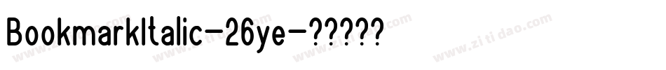 BookmarkItalic-26ye字体转换