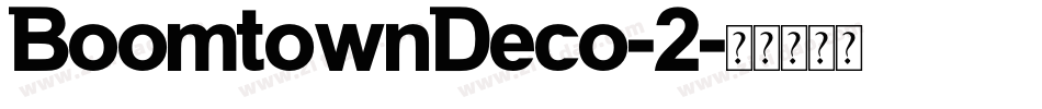 BoomtownDeco-2字体转换