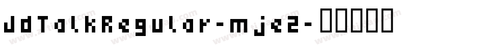 JdTalkRegular-mje2字体转换