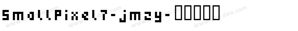 SmallPixel7-jmzy字体转换