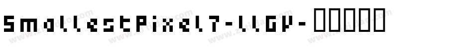 SmallestPixel7-llGV字体转换