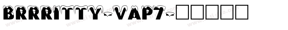 Brrritty-vAp7字体转换
