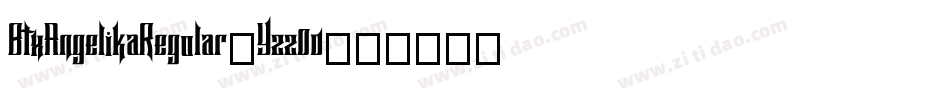 BtxAngelikaRegular-Yzz0v字体转换