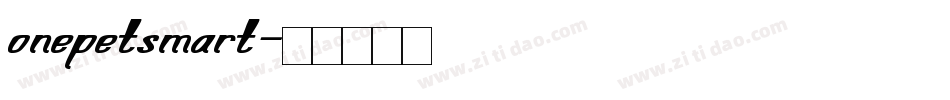 onepetsmart字体转换