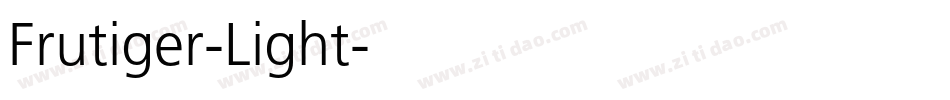Frutiger-Light字体转换