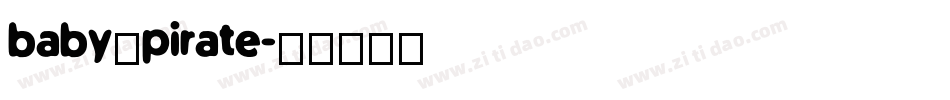 baby_pirate字体转换
