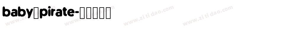 baby_pirate字体转换