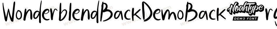 WonderblendBackDemoBack-rg3xB字体转换 WonderblendBackDemoBack-rg3xB字体转换