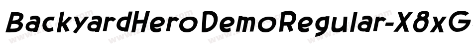 BackyardHeroDemoRegular-X8xG字体转换
