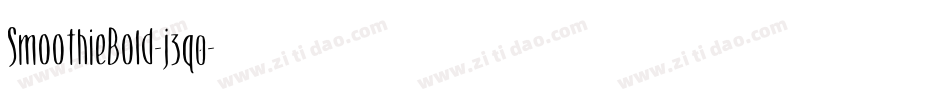 SmoothieBold-j3q0字体转换