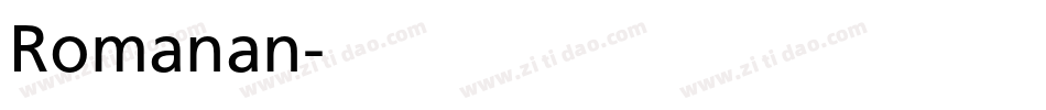 Romanan字体转换